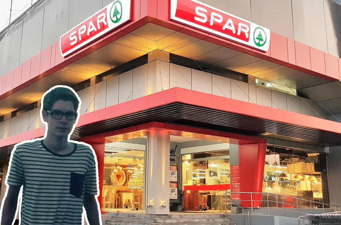 Grim goes shopping at Spar